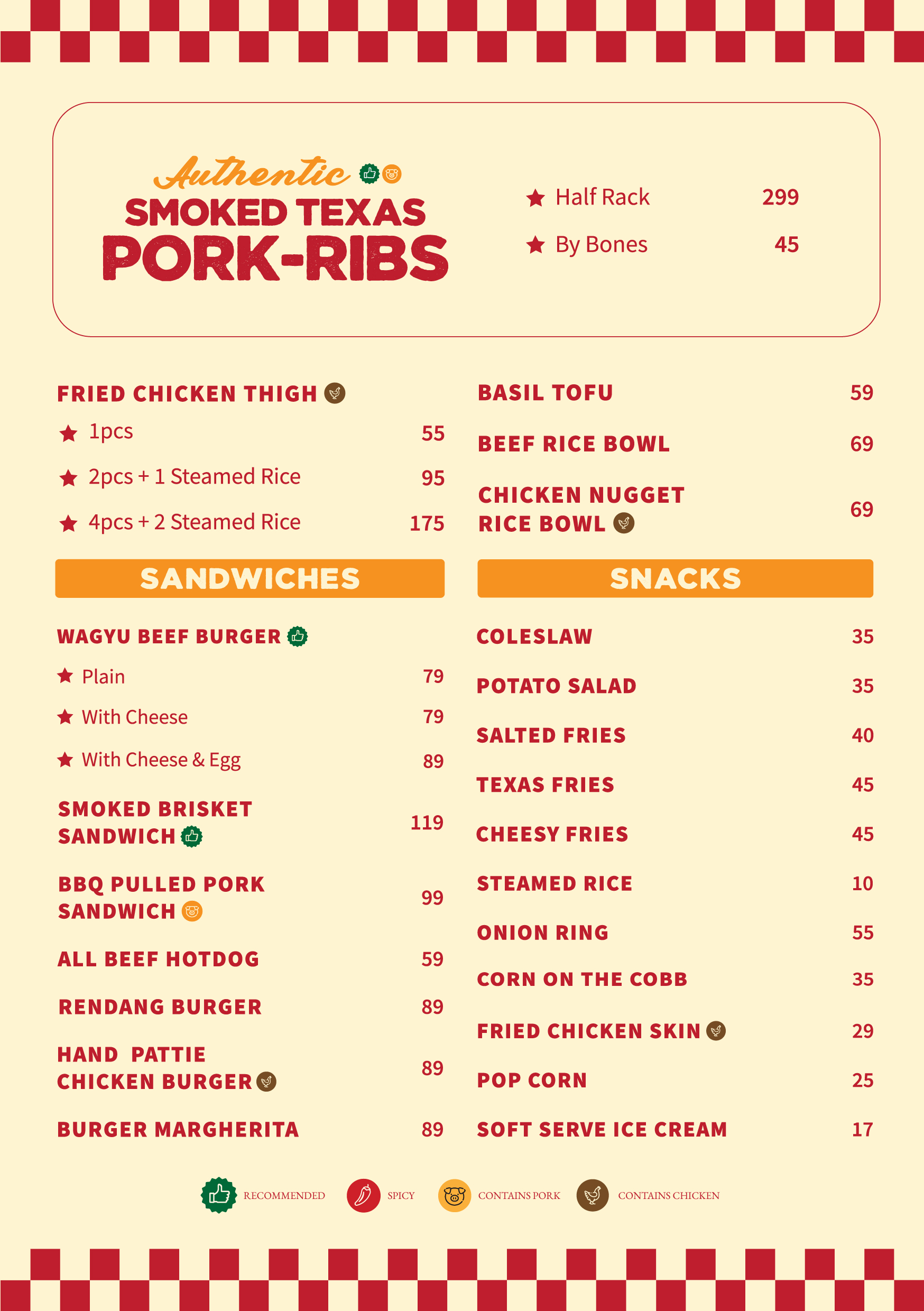 PIK Menu - Hotlicks